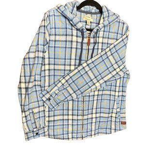 L.L. Bean Large Hooded Flannel Shacket